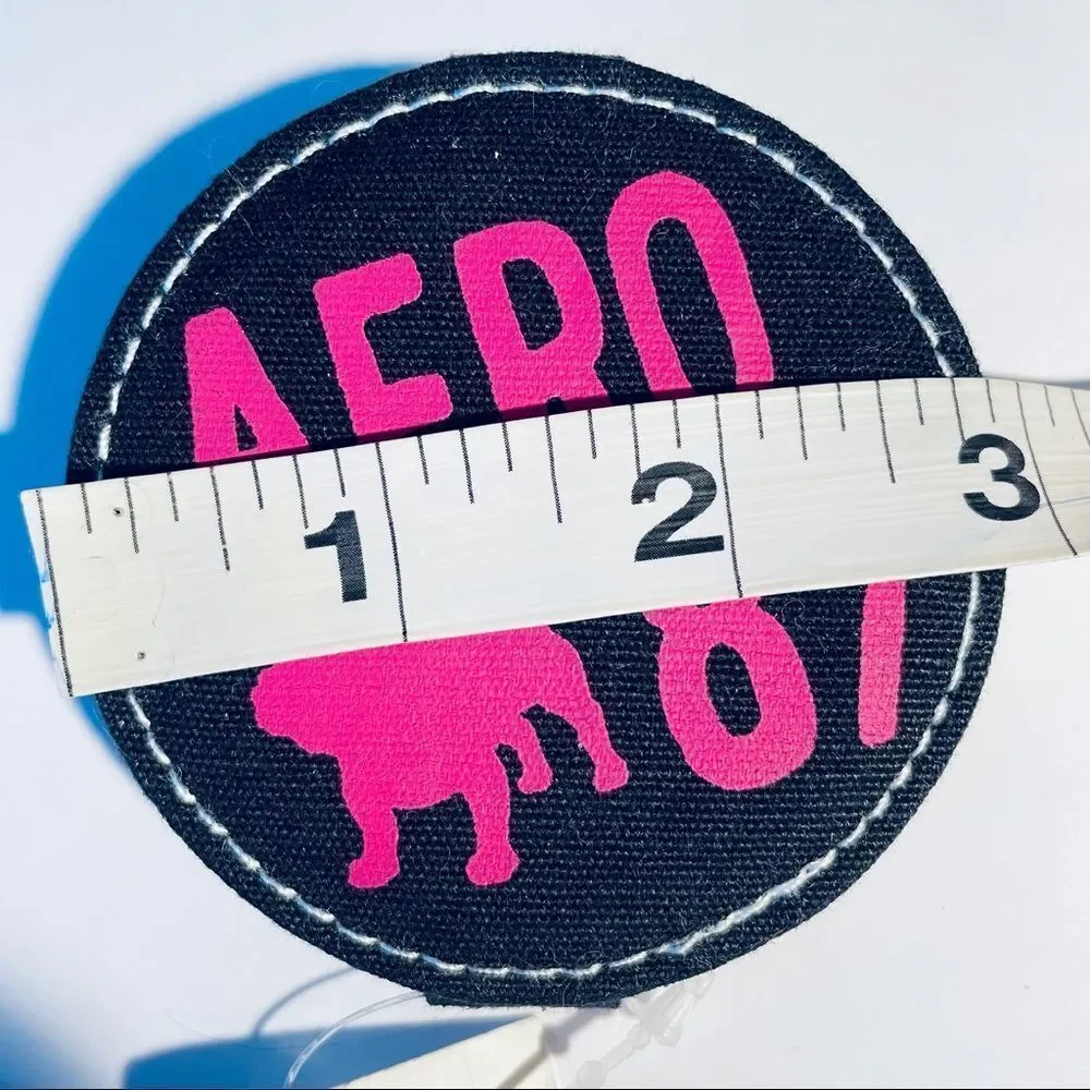 NWT Vintage Y2K Aeropostale Black Dog Logo Bag Super Cute Pocket Bag Mirror